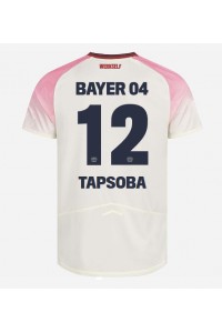 Fotbalové Dres Bayer Leverkusen Edmond Tapsoba #12 Venkovní Oblečení 2025-26 Krátký Rukáv